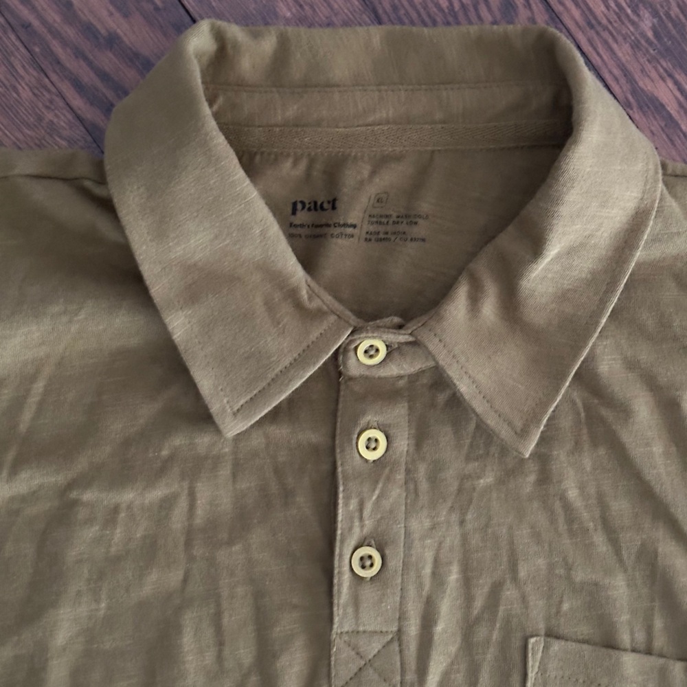 NEW Pact Organic Cotton Polo Shirt • XL - Picture 3 of 4